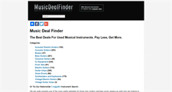 Desktop Screenshot of musicdealfinder.com