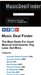 Mobile Screenshot of musicdealfinder.com