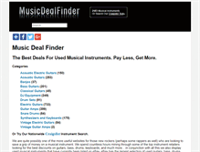 Tablet Screenshot of musicdealfinder.com